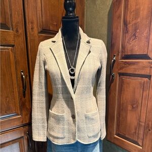 Ralph Lauren Grey Plaid Blazer